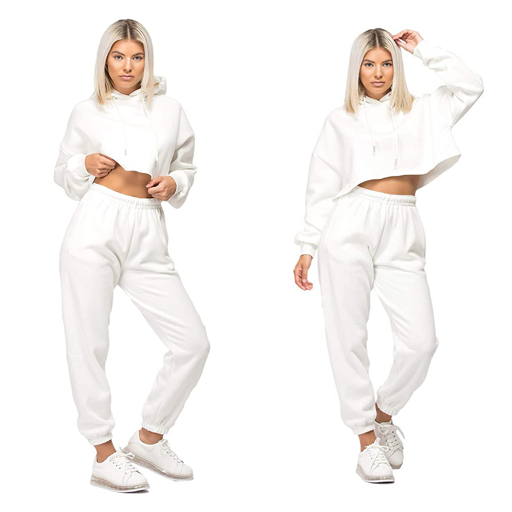 Women's Crop Hoodies Sets